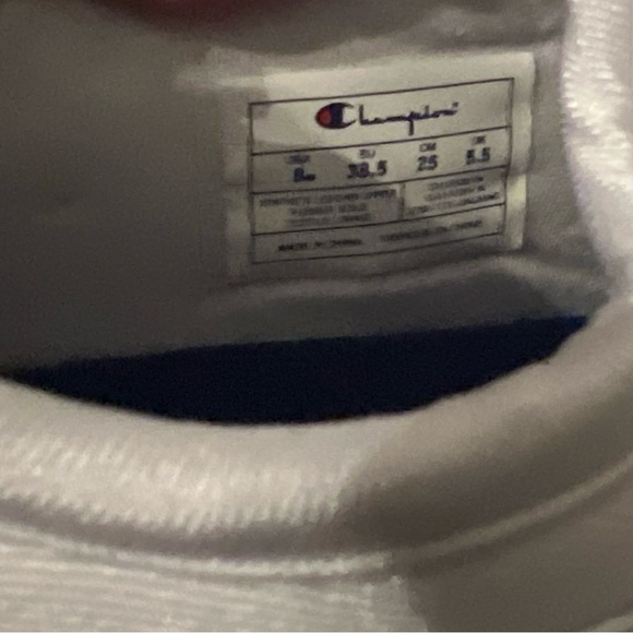 Champion White Athletic Shoes with Red Accents - Picture 4 of 7